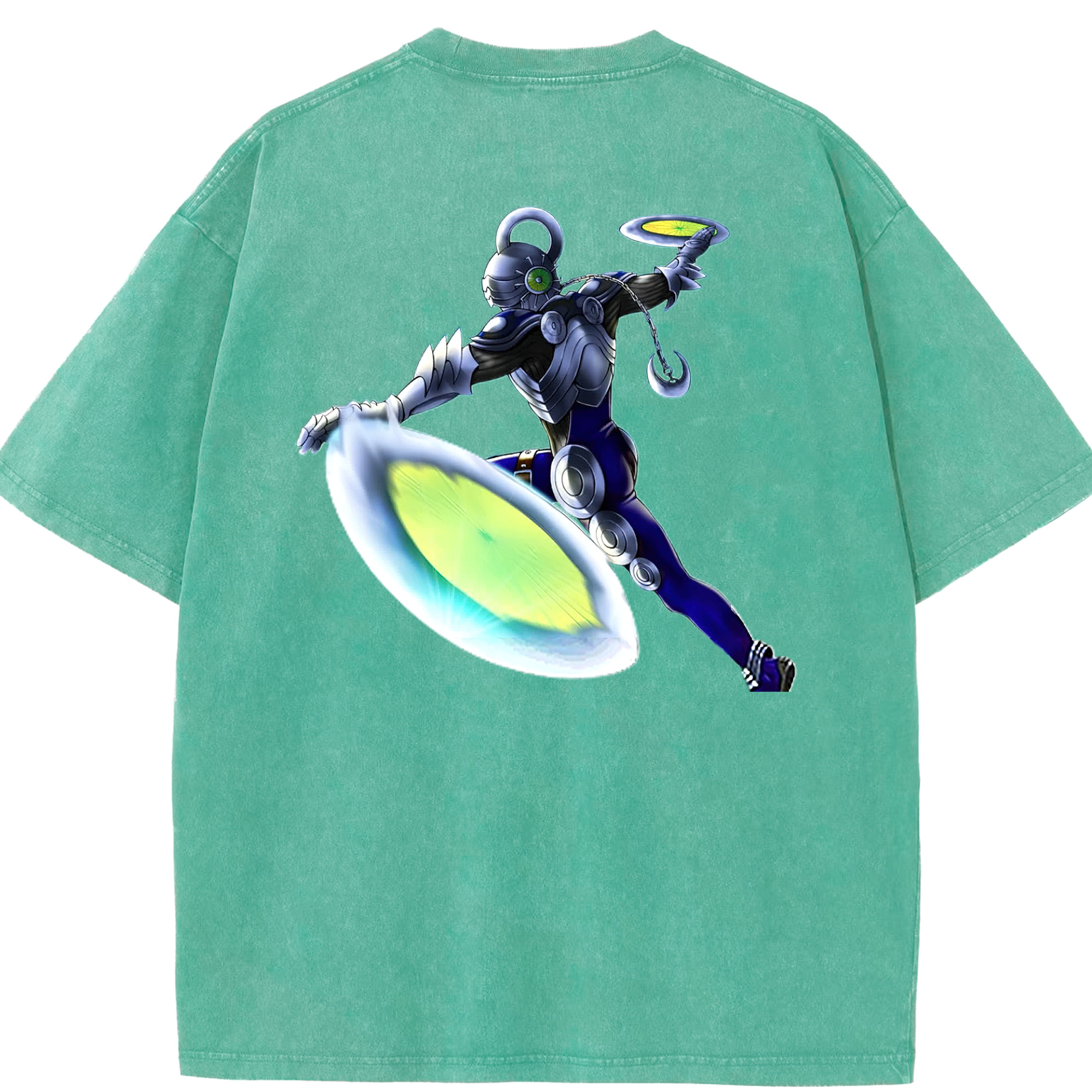（画像用） 遊☆戯☆王 Yu-Gi-Oh! 綿100% ヴィンテージ風 半袖Tシャツ（背面プリント）